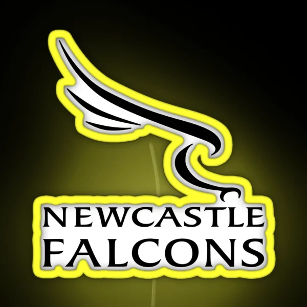 Newcastle Falcons RGB Neon Sign