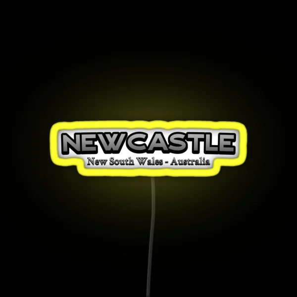 Newcastle New South Wales Australia RGB Neon Sign