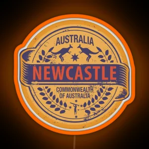 Newcastle New South Wales Australia RGB Neon Sign