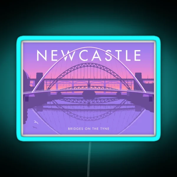 Newcastle RGB Neon Sign