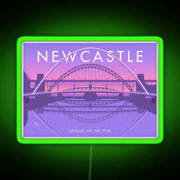 Newcastle RGB Neon Sign