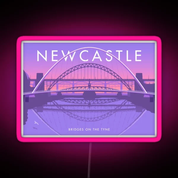 Newcastle RGB Neon Sign