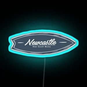 Newcastle Surfboard RGB Neon Sign