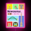 Newcastle Upon Tyne RGB Neon Sign Pink