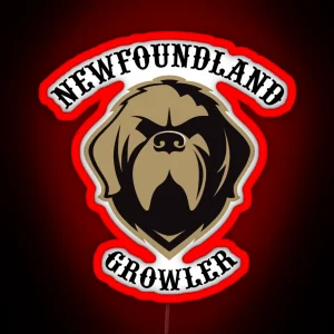 Newfoundland Growler RGB Neon Sign