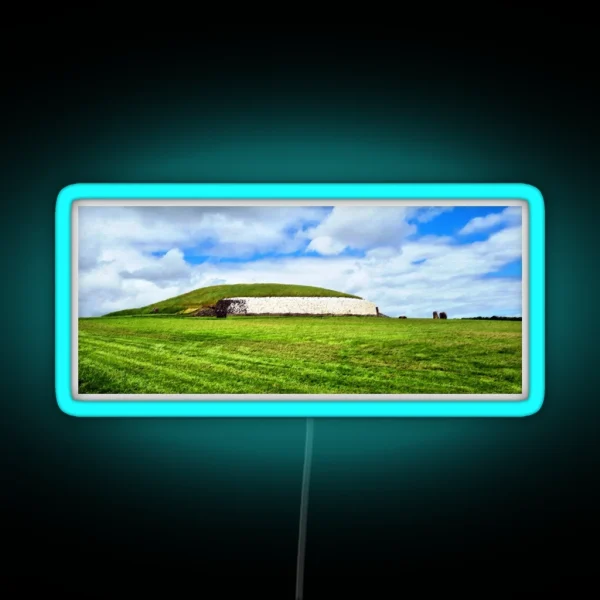 Newgrange Prehistoric Monument County Meath Ireland RGB Neon Sign