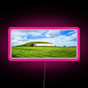 Newgrange Prehistoric Monument County Meath Ireland RGB Neon Sign