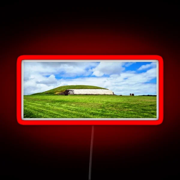 Newgrange Prehistoric Monument County Meath Ireland RGB Neon Sign