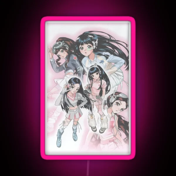 Newjeans Anime Y2K RGB Neon Sign