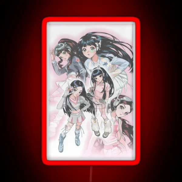 Newjeans Anime Y2K RGB Neon Sign
