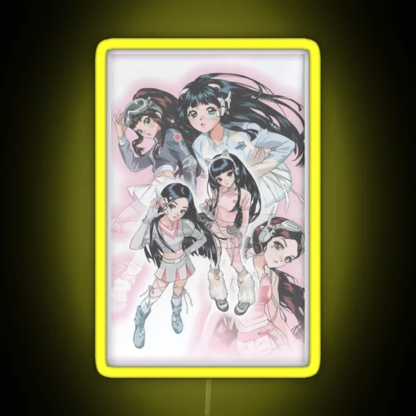 Newjeans Anime Y2K RGB Neon Sign