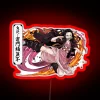 nezuk0 demon killer rgb neon sign red
