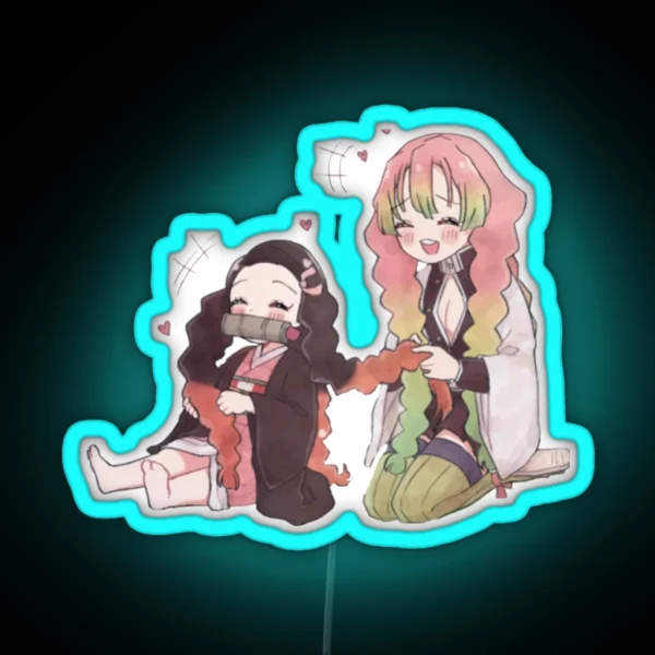 Nezuko And Kanao RGB Neon Sign