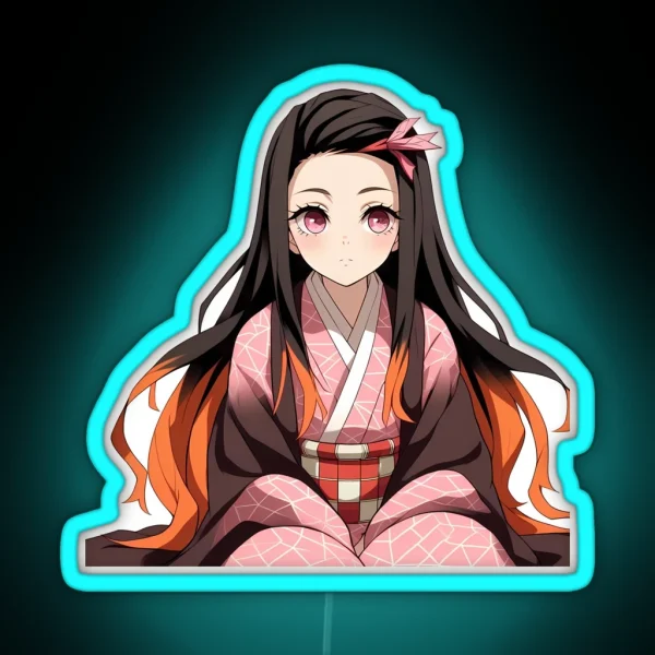 Nezuko Art RGB Neon Sign