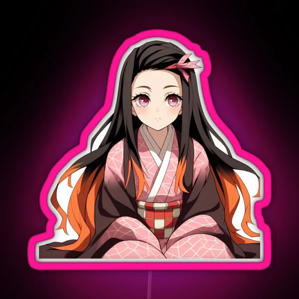 Nezuko Art RGB Neon Sign