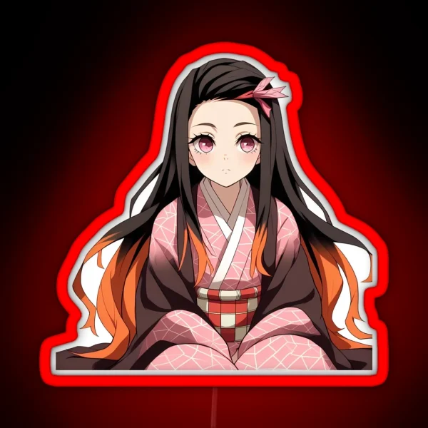 Nezuko Art RGB Neon Sign