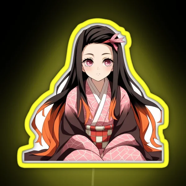 Nezuko Art RGB Neon Sign