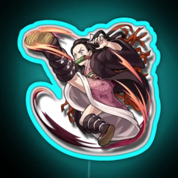 Nezuko Badass RGB Neon Sign