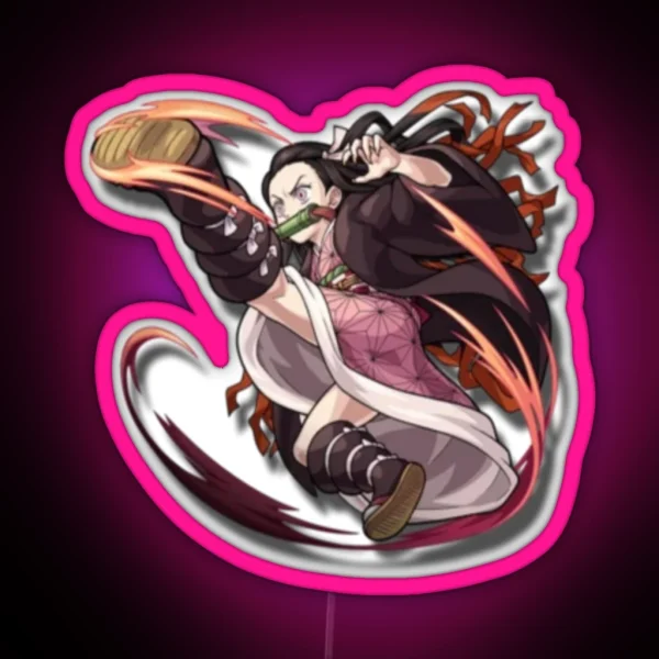 Nezuko Badass RGB Neon Sign