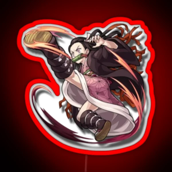 Nezuko Badass RGB Neon Sign
