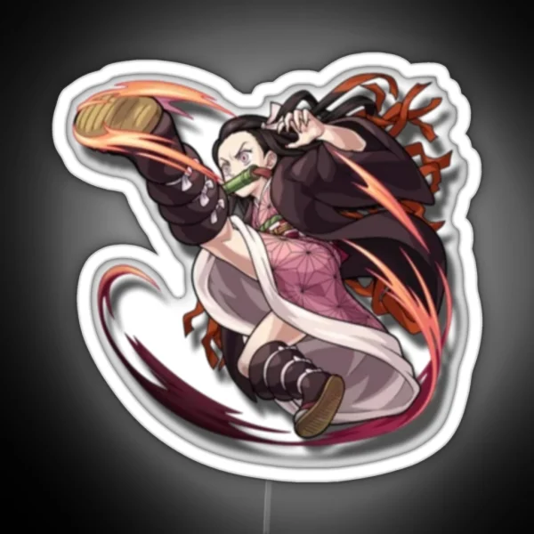 Nezuko Badass RGB Neon Sign