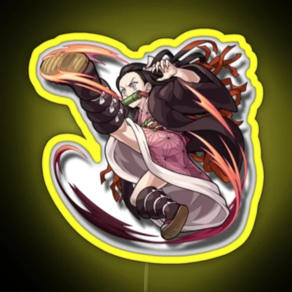Nezuko Badass RGB Neon Sign