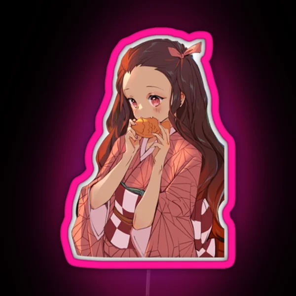Nezuko Cute RGB Neon Sign