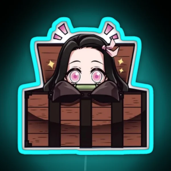 Nezuko Cute RGB Neon Sign