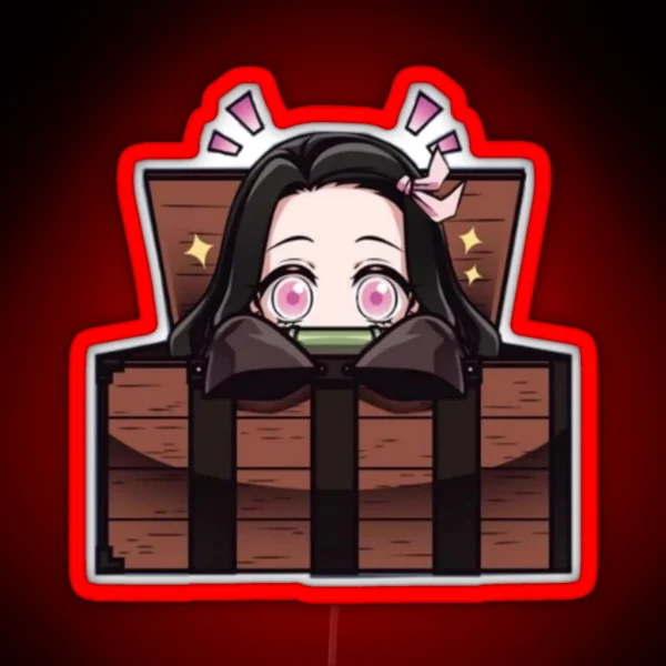 Nezuko Cute RGB Neon Sign