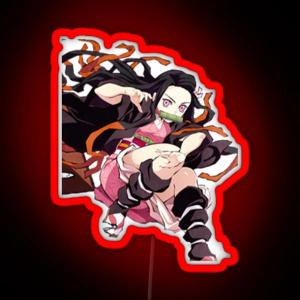 Nezuko Cute RGB Neon Sign