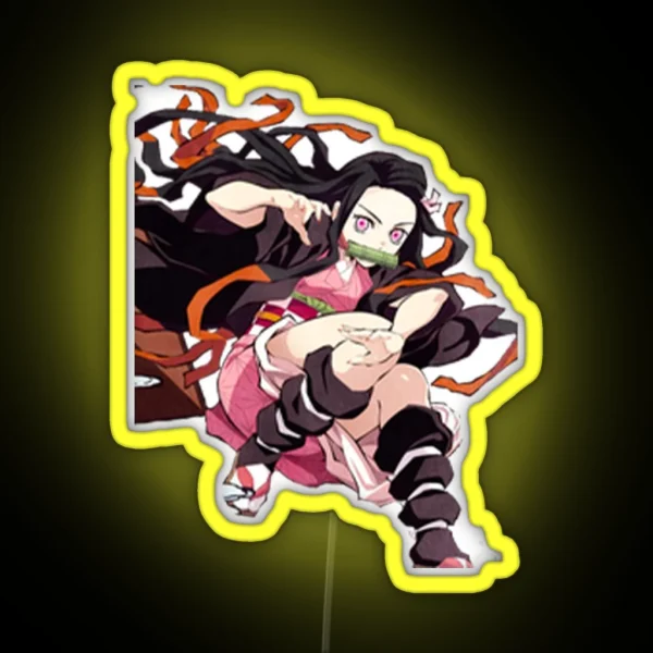 Nezuko Cute RGB Neon Sign
