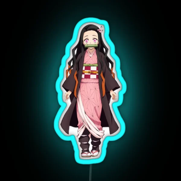 Nezuko Cute RGB Neon Sign