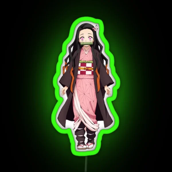 Nezuko Cute RGB Neon Sign