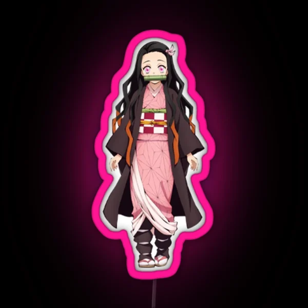 Nezuko Cute RGB Neon Sign