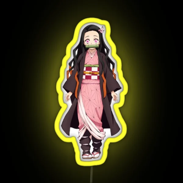 Nezuko Cute RGB Neon Sign