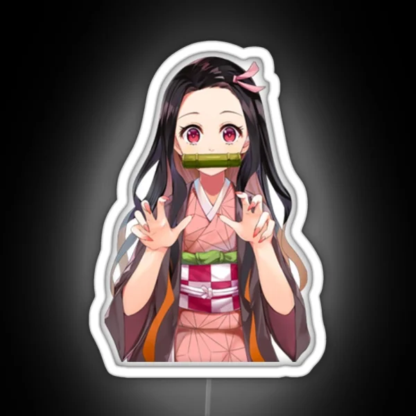 Nezuko Cute RGB Neon Sign