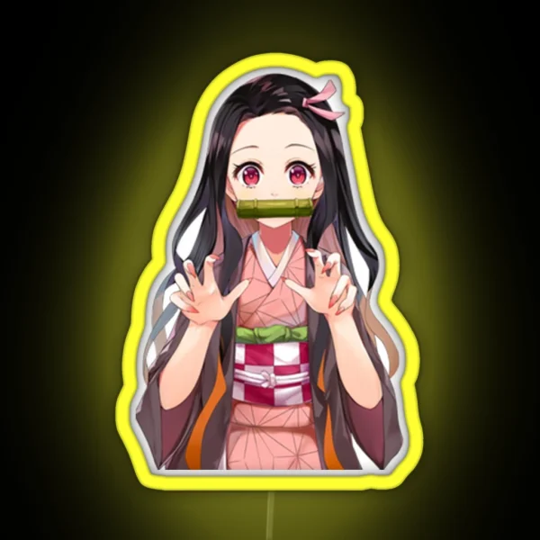 Nezuko Cute RGB Neon Sign