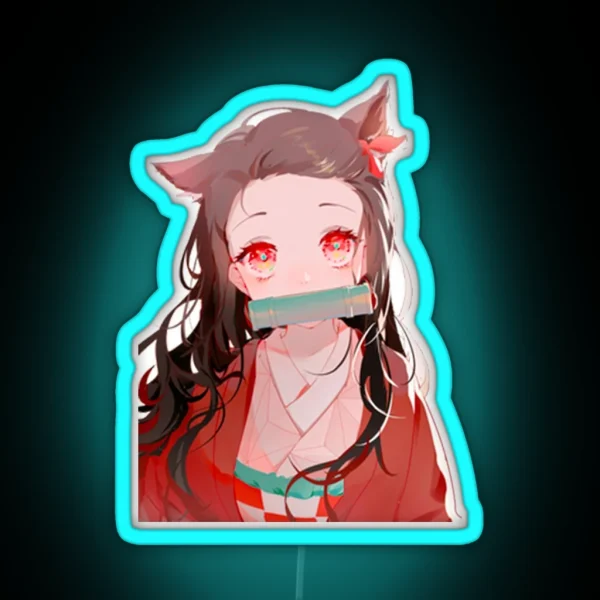 Nezuko Cute RGB Neon Sign