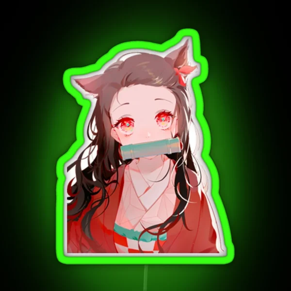 Nezuko Cute RGB Neon Sign