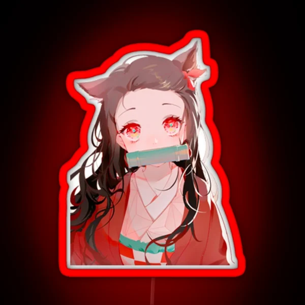 Nezuko Cute RGB Neon Sign