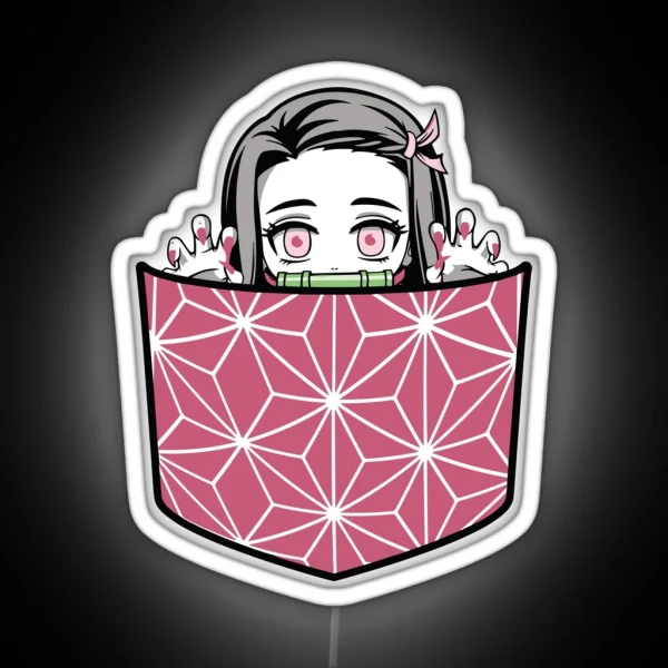 Nezuko Demon Slayer Anime RGB Neon Sign