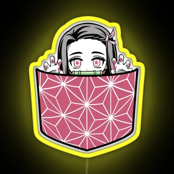 Nezuko Demon Slayer Anime RGB Neon Sign