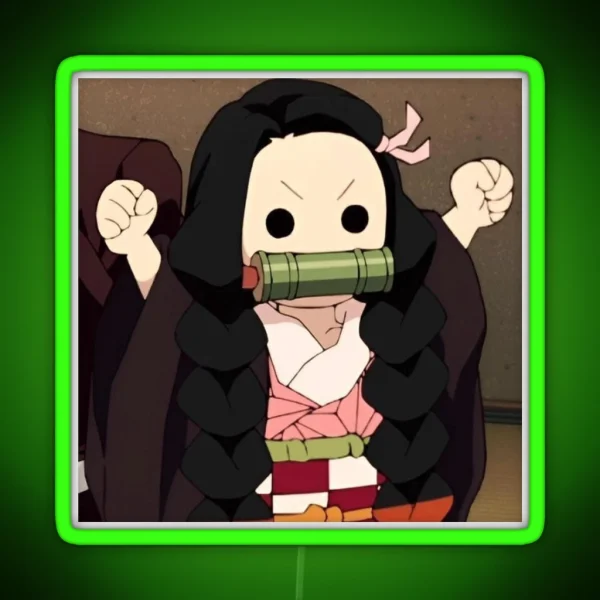 Nezuko Demon Slayer RGB Neon Sign