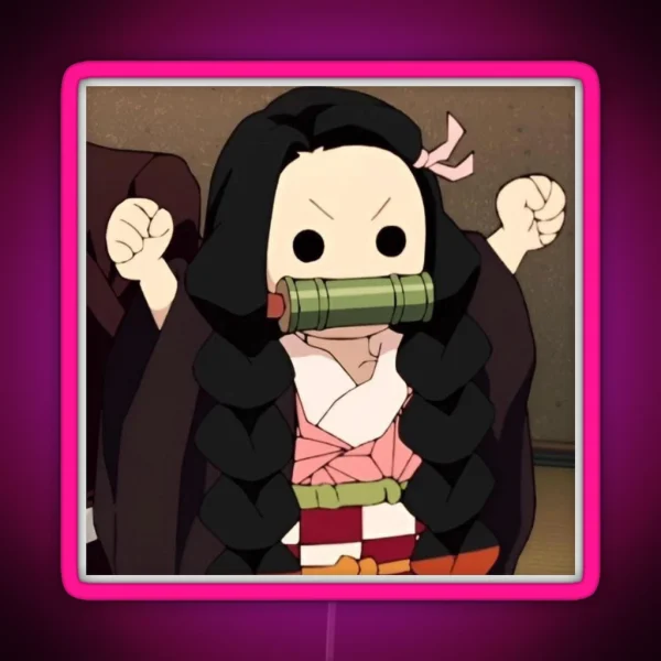 Nezuko Demon Slayer RGB Neon Sign
