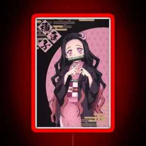 Nezuko Demon Slayer RGB Neon Sign