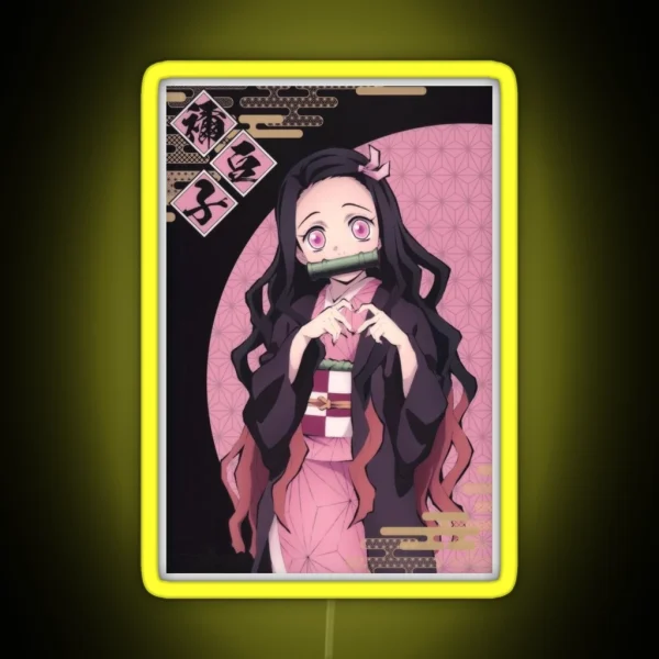 Nezuko Demon Slayer RGB Neon Sign
