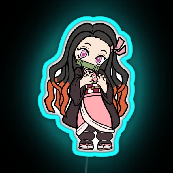 Nezuko Demon Slayer RGB Neon Sign