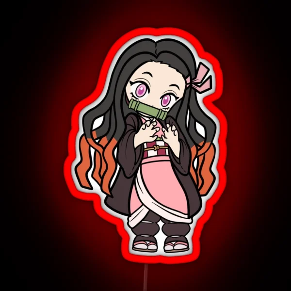 Nezuko Demon Slayer RGB Neon Sign