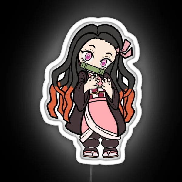 Nezuko Demon Slayer RGB Neon Sign
