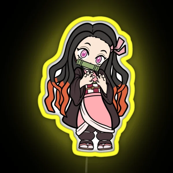 Nezuko Demon Slayer RGB Neon Sign